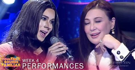 christian bables bisaya|Christian impersonates Vina Morales' singing voice .